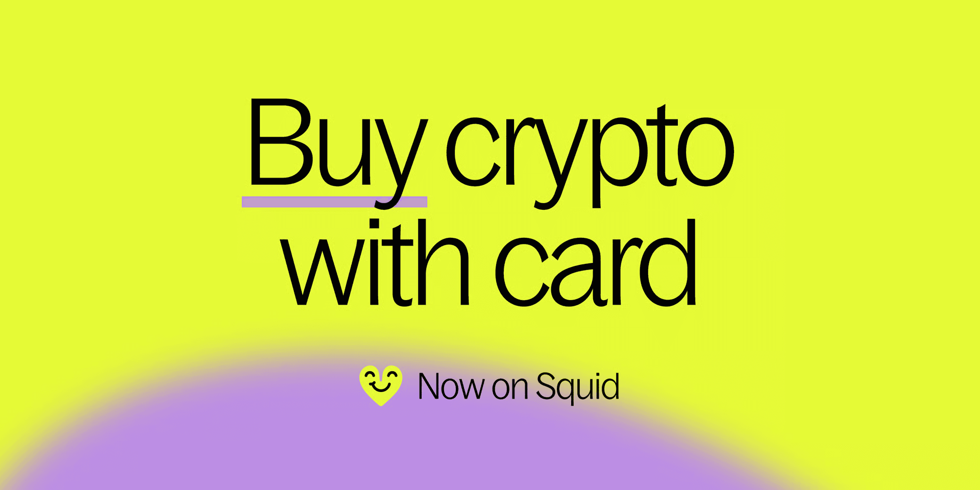 Go from card to crypto with Squid's newest fiat onramp feature.