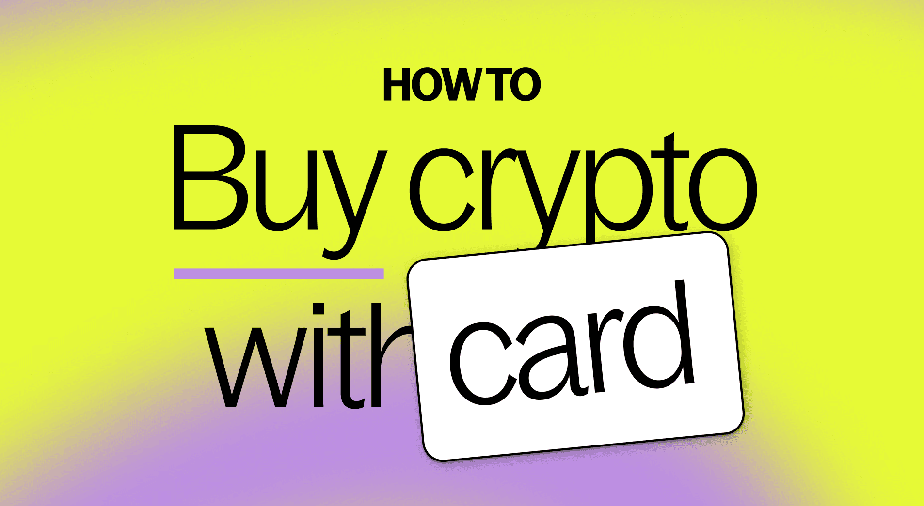 How to buy crypto with card